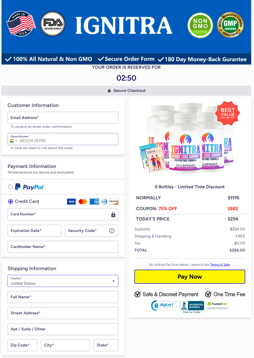 Ignitra-Secure-Checkout